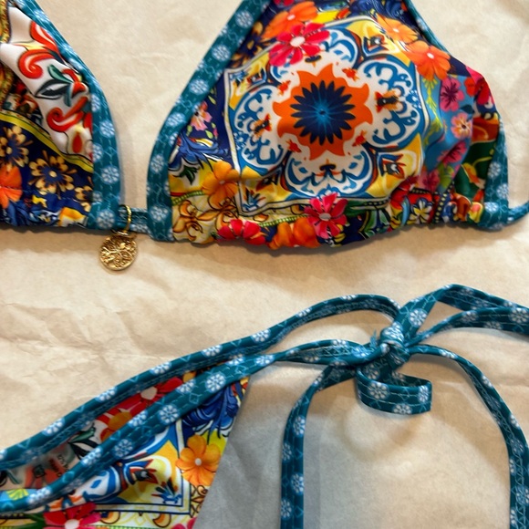 Floral string Bikini Set - Picture 3 of 7